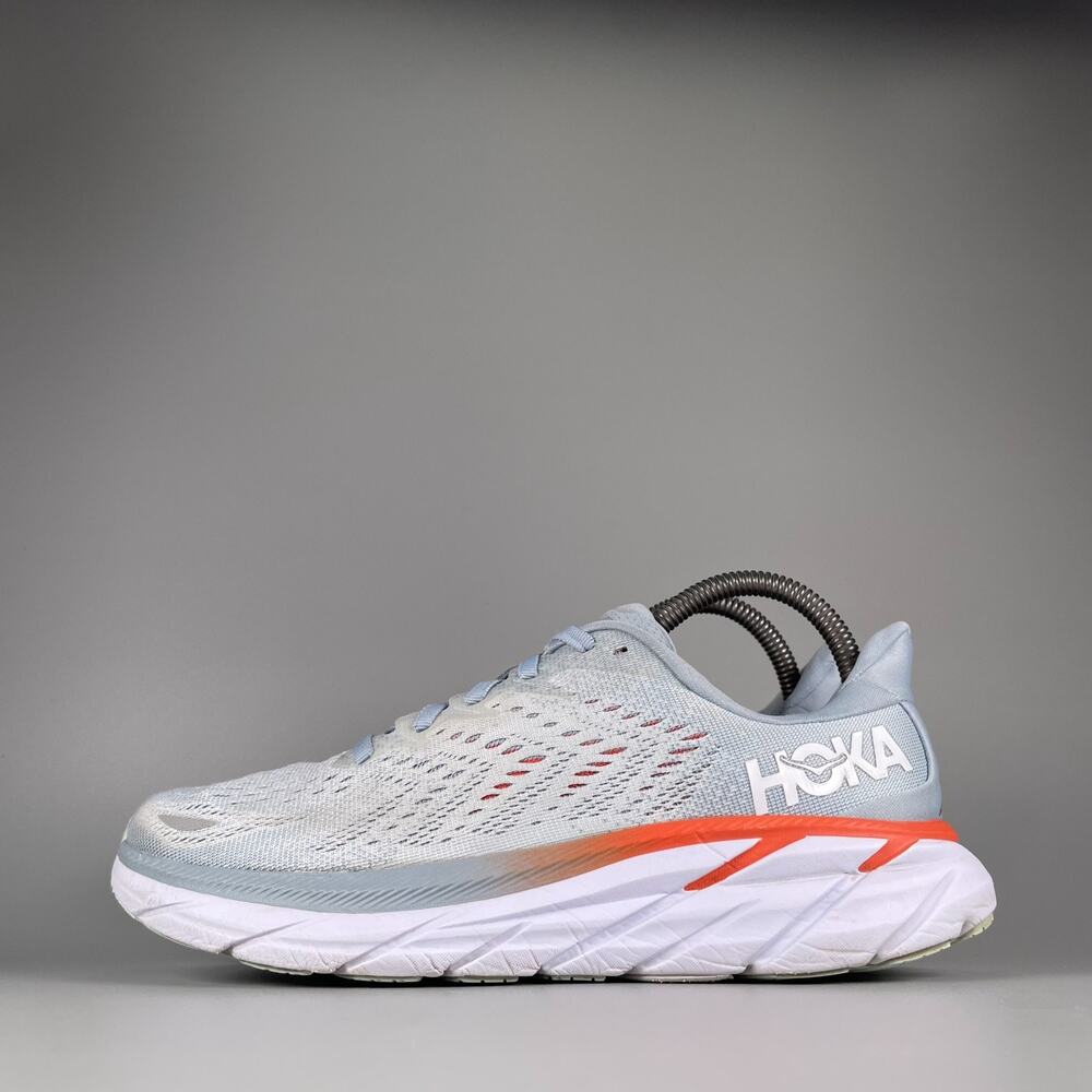 Hoka One One Clifton 8 Women's 7.5B Blue Fog Running Sneakers Athletic Shoes GUC